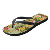   Bloemen Roos Patroon Girly Teenslippers (Schuin)