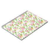 Bloemen Roos Pattern-23656 Notitieboek (Linkerzijde)