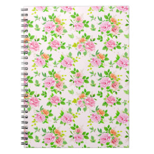 Bloemen Roos Pattern-23656 Notitieboek
