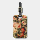  bloemen roos stijl 900s bagagelabel (Voorkant verticaal)