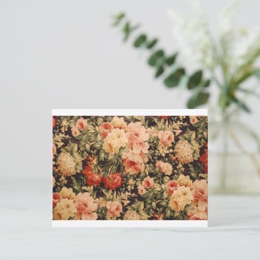  bloemen roos stijl 900s briefkaart (Staand voorkant)