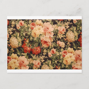 bloemen roos stijl 900s briefkaart
