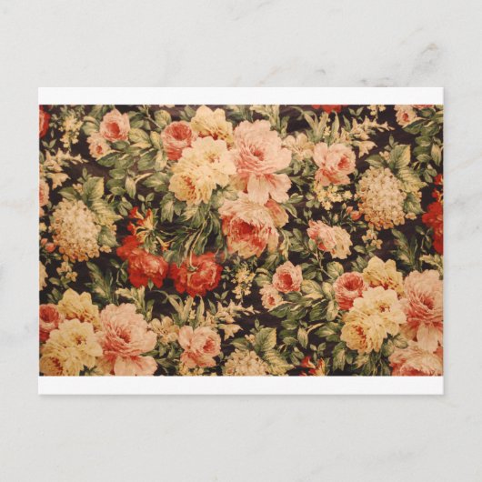 bloemen roos stijl 900s briefkaart (Voorkant)