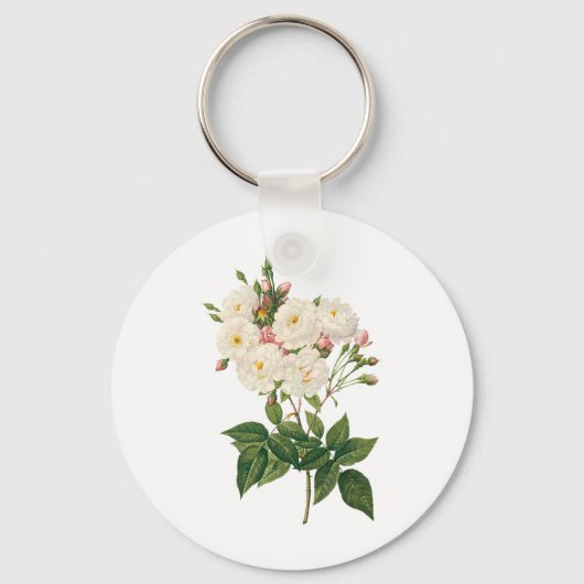  bloemen Roos van het Blush Noisette Sleutelhanger (Voorkant)