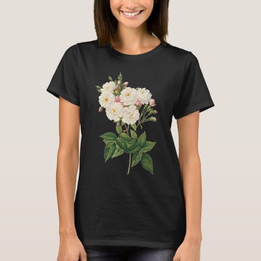  bloemen Roos van het Blush Noisette T-shirt (Voorkant)