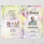 Bloemen rouwtemplate (Voorkant / Achterkant)