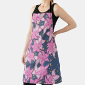 BLOEMEN ROZE - APRON MET BLOEMMOTIEF SCHORT (Insitu)