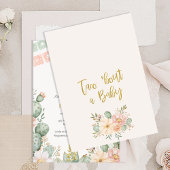 Bloemen Roze Banner Taco Bout Een Baby Baby shower Kaart