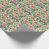  Bloemen Roze Bloemen Weelderig Groen Bladerdek Cadeaupapier (Hoek)