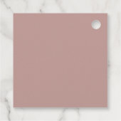 Bloemen Roze Botanische geschulpte bruiloft Bedankjes Labels (Achterkant)