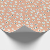 Bloemen Roze Botanische Gift Cadeaupapier (Hoek)