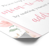 Bloemen Roze Bow Baby in Bloom Envelope Station Poster (Hoek)