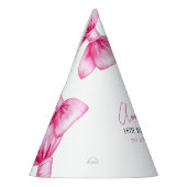 Bloemen Roze Bow Coquette Sweet 16 Verjaardag Feesthoedjes (Links)