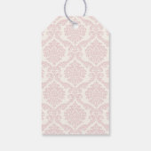 Bloemen Roze Carriage Princess Baby shower Favor Cadeaulabel (Achterkant)