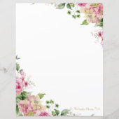 Bloemen Roze Elegant  (Voorkant)