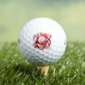Bloemen roze en goud golfballen (Insitu Shirt)