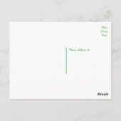 Bloemen roze en groen Dank je Roos bloesems Briefkaart (Achterkant)