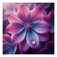 Bloemen roze en Paarse Lila