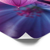 Bloemen roze en Paarse Lila Perfect Poster (Hoek)