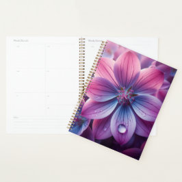 Bloemen roze en Paarse Lila Planner