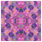 Bloemen roze en paarse stof (Swatch)