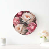 Bloemen roze en witte pioen grote klok (Huis)