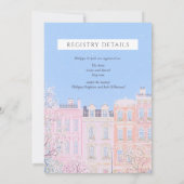  Bloemen Roze Esthetische Stad Vrijgezellenfeest Kaart (Achterkant)