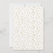 Bloemen Roze Goud Bunny Baby shower uitnodiging (Achterkant)