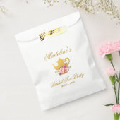 Bloemen Roze Goud Vrijgezellenfeest Tea Party Bedankzakje (Gezegeld)