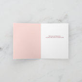  Bloemen Roze Kerst  Kaart (Binnen)