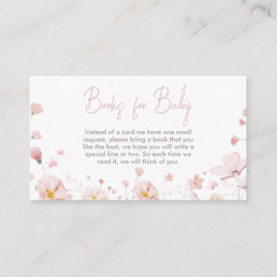 Bloemen Roze Lente Baby in Bloom Boeken voor Baby Informatiekaartje