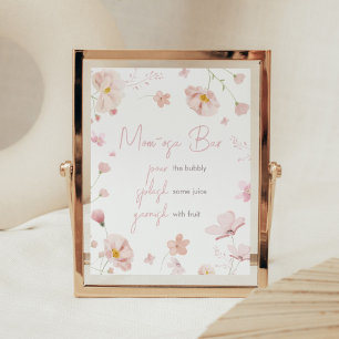 Bloemen Roze Lente Baby in Bloom Mom Osa Bar Poster