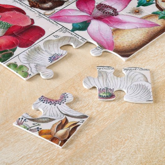  bloemen Roze Natuur Unieke vun Art Legpuzzel (Zijkant)