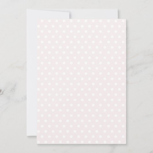 Bloemen Roze Oh Meisjes Olifant Baby shower Kaart (Achterkant)