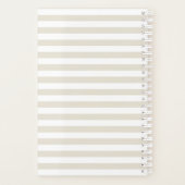 bloemen Roze pasta beige ellegant Planner (Achterkant)