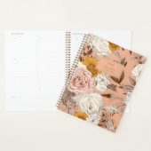 Bloemen Roze Perzik Antiek Boho Wildbloemen Planner (Display)