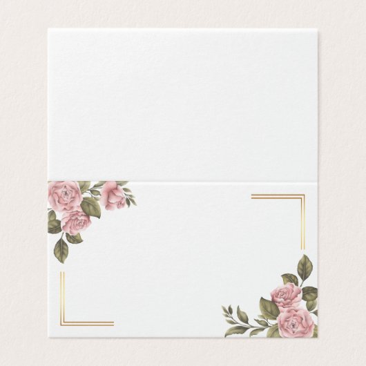 Bloemen Roze Pioenbloem Zomer Huwelijk Bedankt Kaart (Buitenkant ongevouwen)