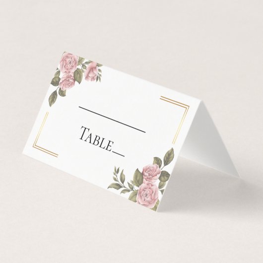 Bloemen Roze Pioenbloem Zomer Trouwfeest Kaart (Voorkant)