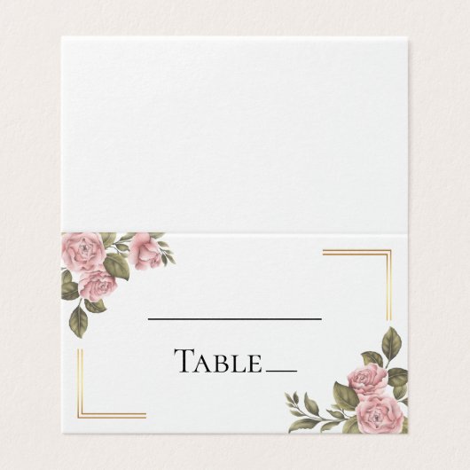 Bloemen Roze Pioenbloem Zomer Trouwfeest Kaart (Buitenkant ongevouwen)