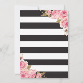 Bloemen Roze pioenen 20e verjaardag Uitnodiging (Achterkant)