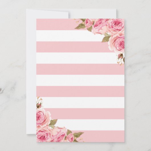 Bloemen Roze pioenen 60e verjaardag Uitnodiging (Achterkant)