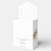 Bloemen Roze Pony & Koe Baby shower Wit Bedankdoosjes (Geopend)