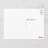 Bloemen Roze Rose Dank u Bloem Mint bruiloft Briefkaart (Achterkant)