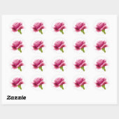 Bloemen Roze Roze Bloem Sticker / Seal (Vel)
