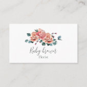  bloemen Roze roze rozen Visitekaartje (Voorkant)