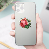 Bloemen Roze Rozen Bloemen Sticker (Telefoon)
