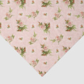 Bloemen Roze Rozen  Boerderij Baby kwekerij Tissuepapier (Detail)