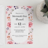 Bloemen Roze Rozen Pioenen Moederdag brunch Kaart