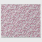 Bloemen Roze Wit John Henry Dearl Cadeaupapier (Vlak)