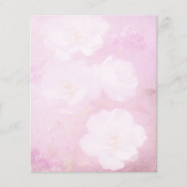 Bloemen Roze & Wit Scrapbook Papier